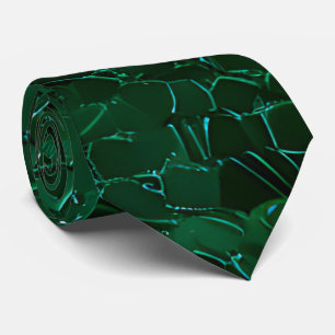 Gravata Coletor de Pescoço Verde Sparkly
