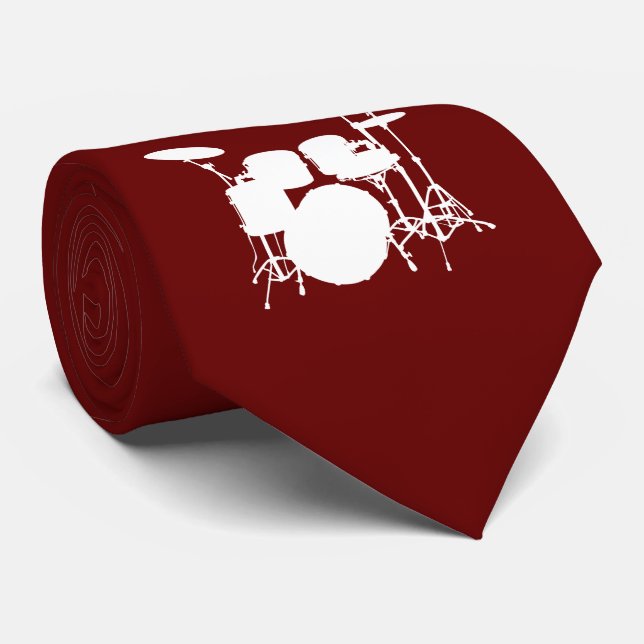 Gravata Coletor de Silhueta Branco (Rolled)