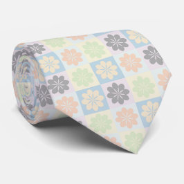 Gravata Coletor do Pescoço com Padrão Floral Geométrico