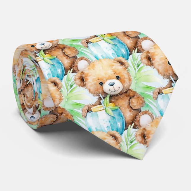 Gravata Coletor do Urso Azul (Rolled)