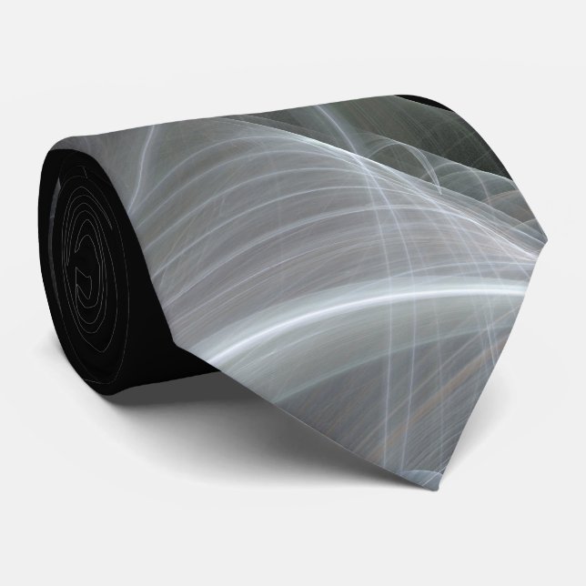 Gravata Coletor Fratural Vermelho/Preto Clássico Abstrato (Rolled)