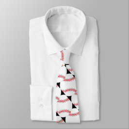 Gravata Colheita de Design de Baseball em Lata