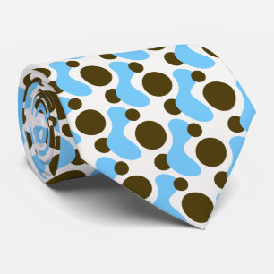 Gravata Colheita de Formas Abstrato Orgânicas Desenhadas à