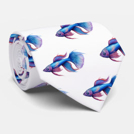 Gravata Colheita De Pescoço - Série De Aquarelas: Betta Fi