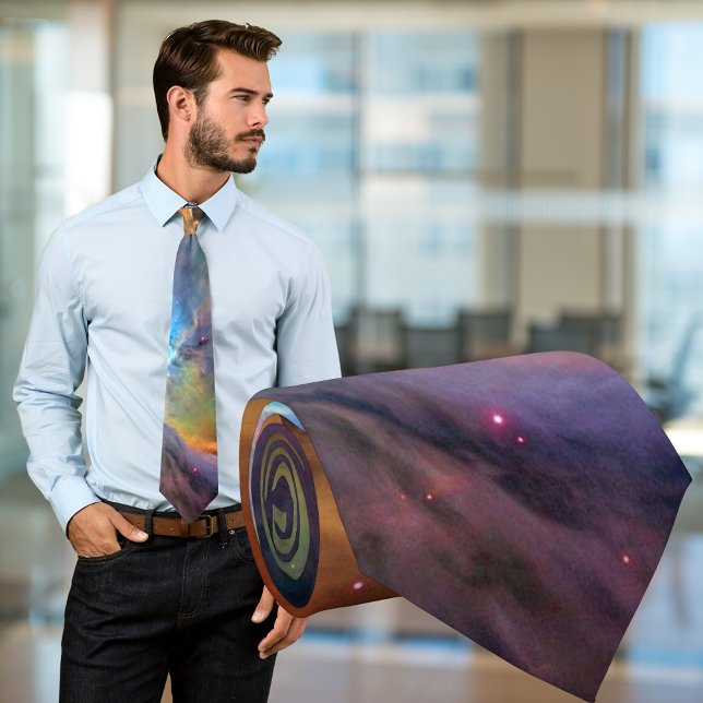 Gravata Colheita do Espaço da Nebula Orion Galaxy (Orion Nebula Space Galaxy Necktie)