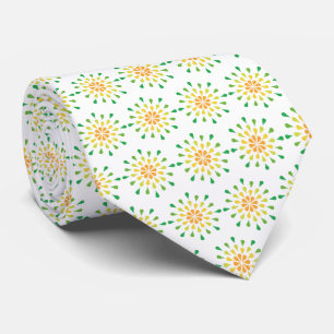 Gravata Colírio verde, amarelo e laranja