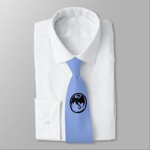 Gravata Colmeia Azul-Dragão Preto