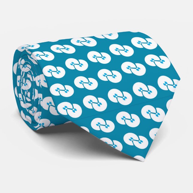 Gravata Colmeia elegante turquesa (Rolled)