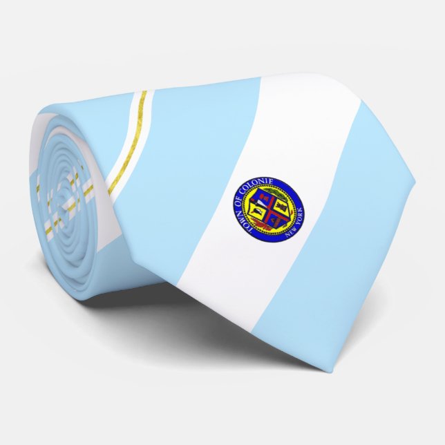 Gravata Colonie (Nova Iorque), bandeira da cidade, Neck Ti (Rolled)