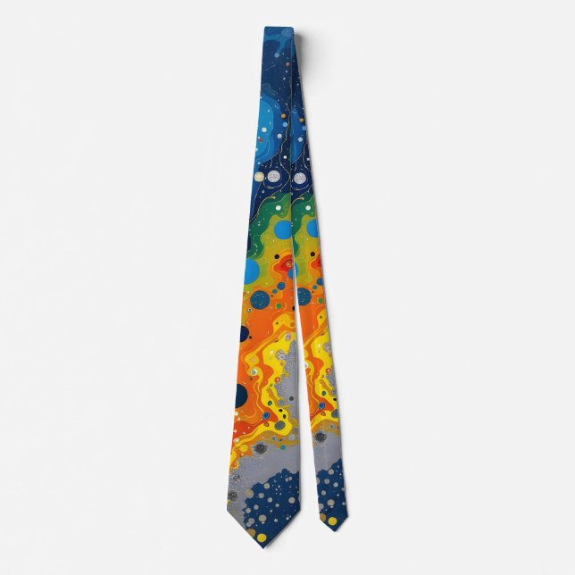 Gravata Color Drops Men's Necktie (Frente)