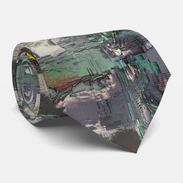 Gravata Coloração de rocha, verde-menta a cinza predominan (Rolled)