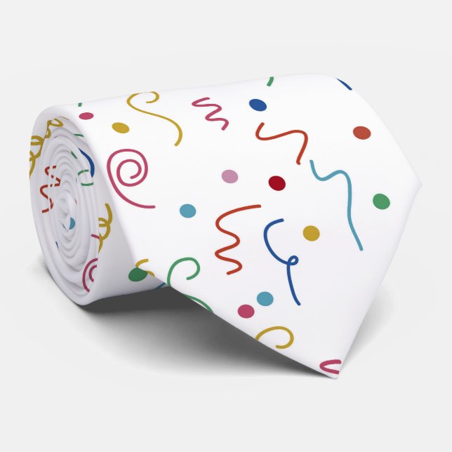 Gravata Colored Party Confetti Pattern (Rolled)