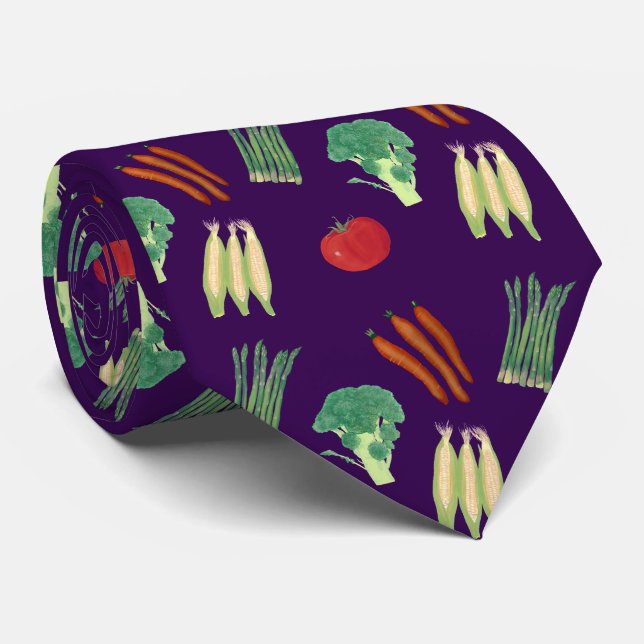 Gravata Colorful Assorted Vegetables Ties (Rolled)