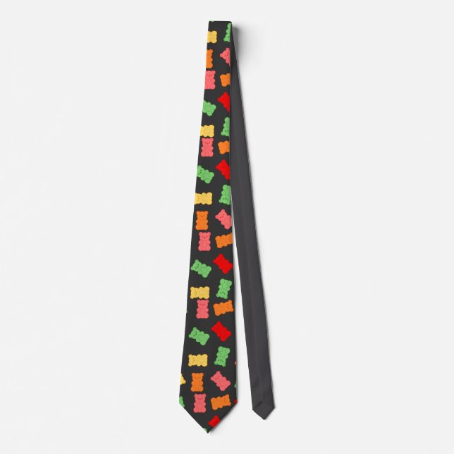 Gravata Colorful Gummy Bear Pattern (Frente)