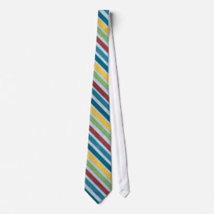 Gravata Colorida Stripes Design Único