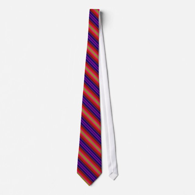 Gravata Colorida Tie Striped (Frente)