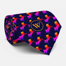 Gravata Colorido | UNICORN plus | Azul MONOGRAM