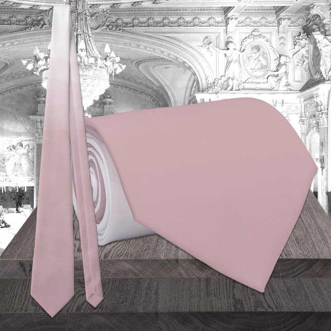 Gravata Coluna de Casca de Ombre Monocromática Dusty Rosa (Criador carregado)