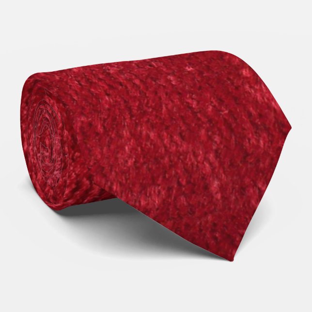 Gravata Coluna de Textura do Pescoço Vermelho de Ruby Luxu (Rolled)