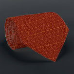 Gravata Coluna Geométrica de Cobre e FireBrick<br><div class="desc">Coluna Geométrica de Cobre e FireBrick</div>