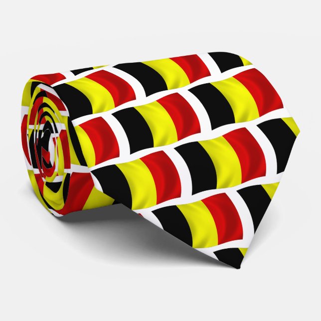 Gravata com a Bandeira da Bélgica (Rolled)