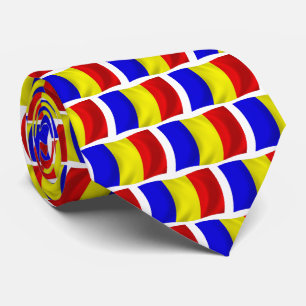 Gravata com a Bandeira do Chade