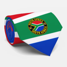 Gravata com bandeira da África do Sul, estilosa Áf