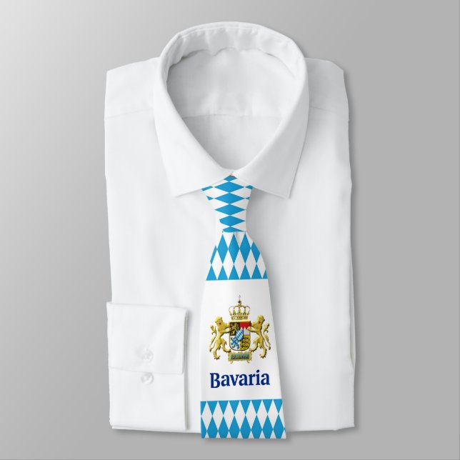 Gravata com Brasão Genuíno da Baviera (Amarrado)