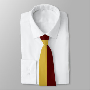 Gravata com Design Combinado em Dourado M e Marrom