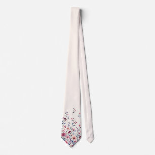 Gravata com Estampa Floral Elegante
