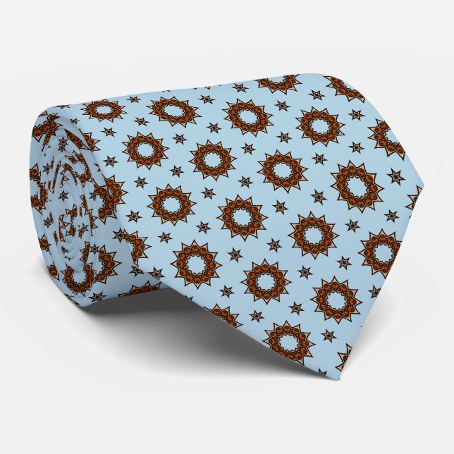 Gravata com Estrelas de Grão de Café (Rolled)