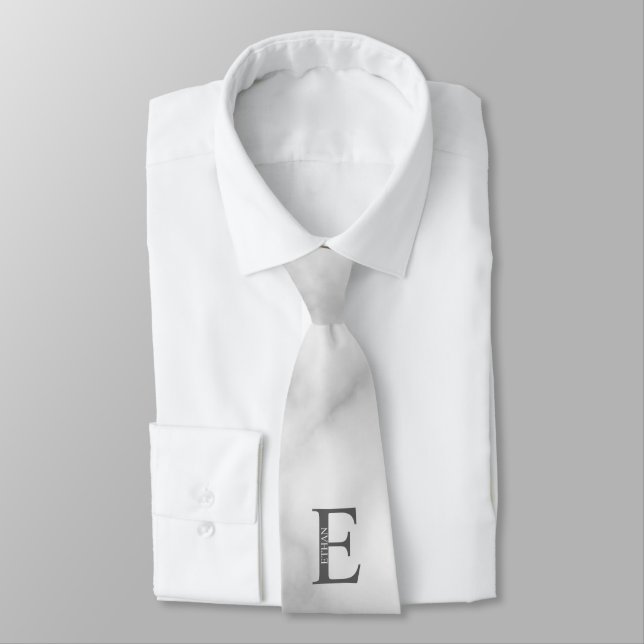Gravata com Monograma e Nome Personalizados (Amarrado)