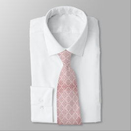 Gravata com Padrão Floral Rosa Elegante