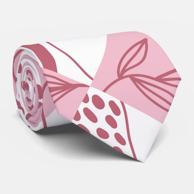 Gravata com Padrão Minimalista (Rolled)