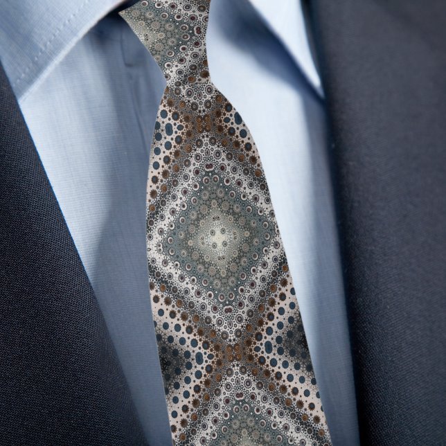 Gravata com Pontos Azuis Prateados em Diamantes (Criador carregado)