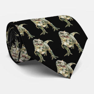 Gravata com tema Tiranossauro Rex Dinossauro