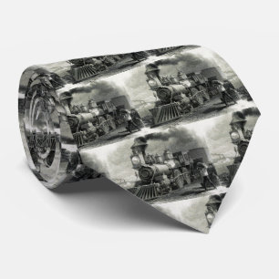 Gravata Comboio Do Motor A Vintage Mens