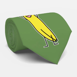 Gravata Comemoração do chapéu do papai noel da banana e