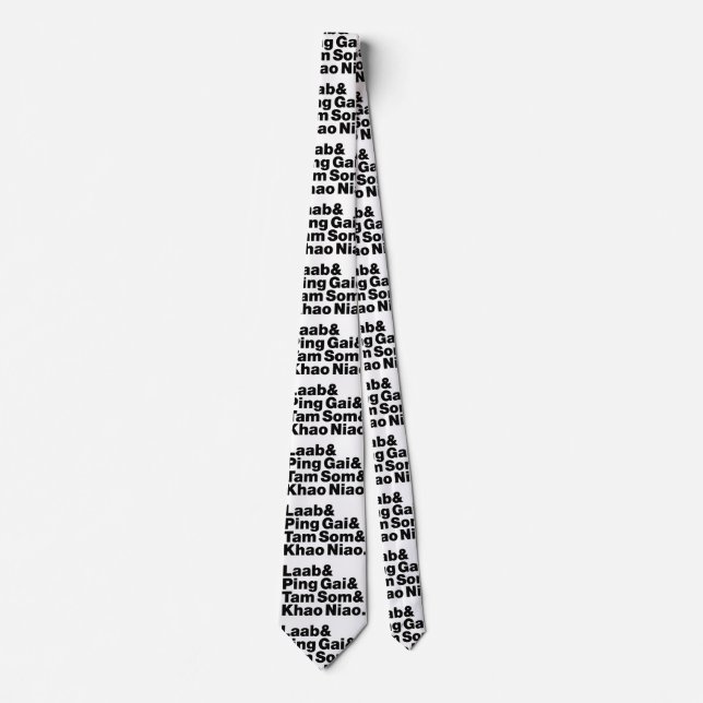 Gravata Comida da rua Laotian (Frente)