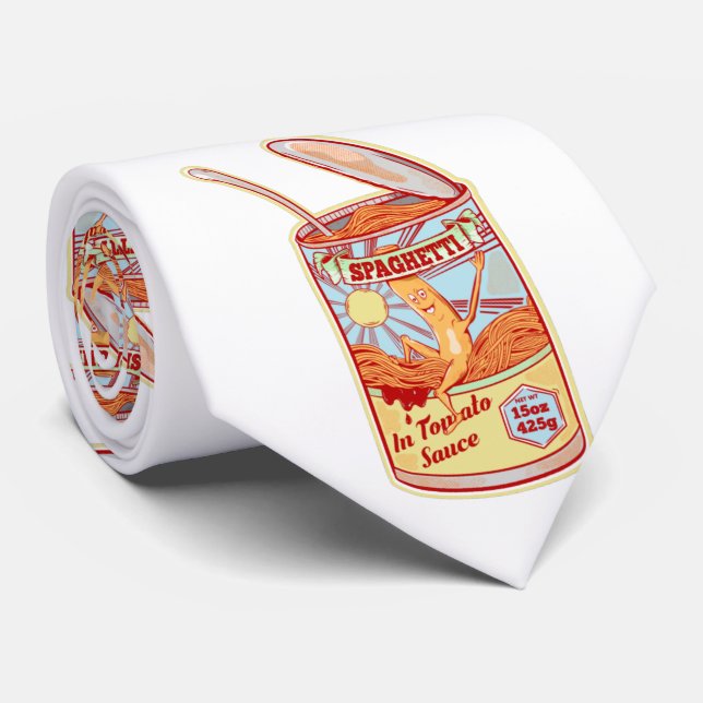Gravata Comida enlatada de espaguete (Rolled)