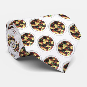 Gravata Comida jamaicana de guisado e feijão largo