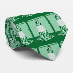 Gravata Cone de trânsito engraçado com cone de Camouflard