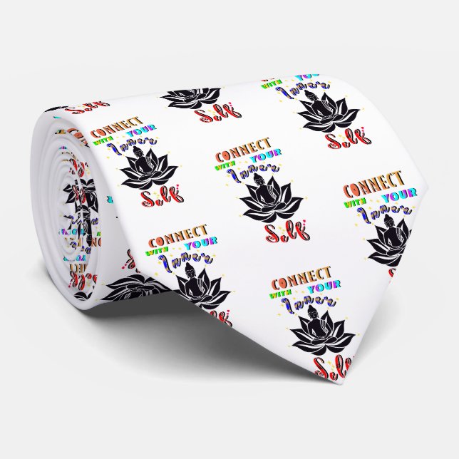 Gravata Conecte-se com seu próprio interior (Rolled)