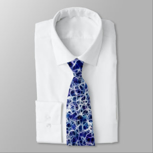 Gravata Conexões do Sistema Nervoso Azul Branco e Roxo