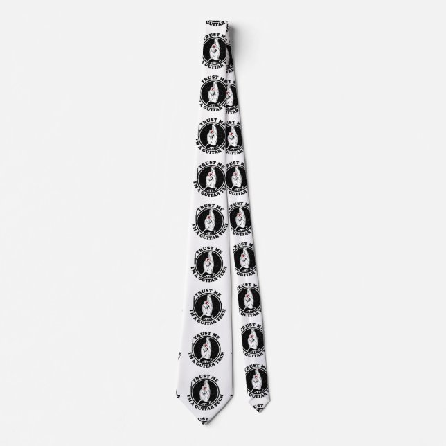 Gravata Confie em mim, sou um técnico de violão (Frente)