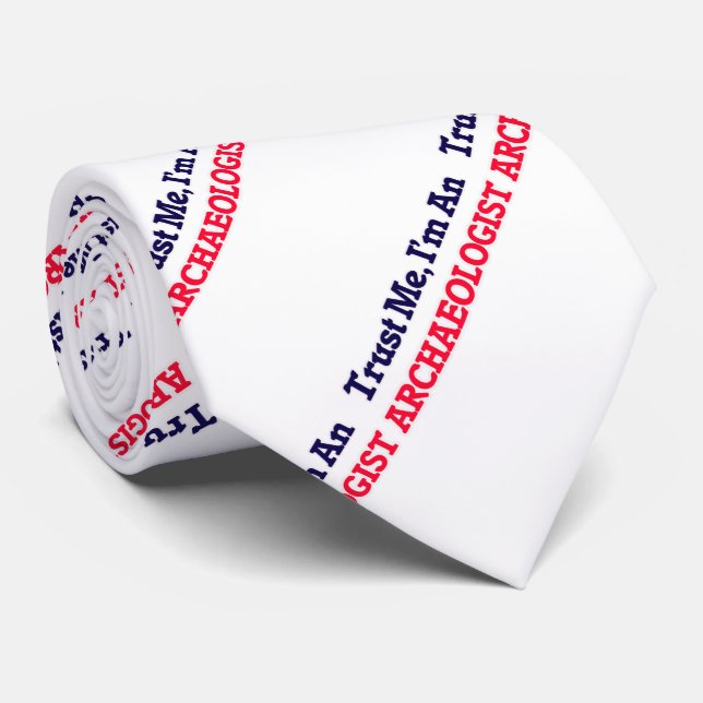 Gravata Confie-me, mim são um arqueólogo (Rolled)