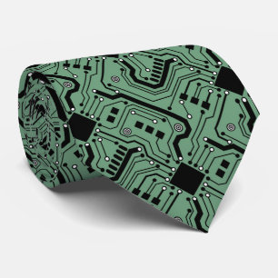 Gravata Conselho de circuito impresso - Verde