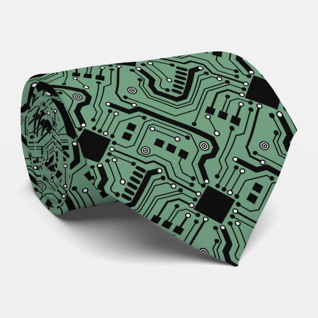 Gravata Conselho de circuito impresso - Verde (Rolled)