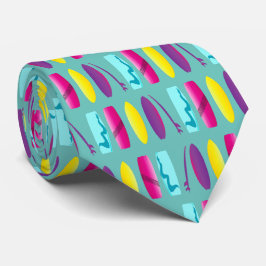 Gravata Conselhos surfs - Teal Divertido de Kiteboard Padr