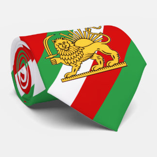 Gravata Constitutional Monarchy of Iran flag themed